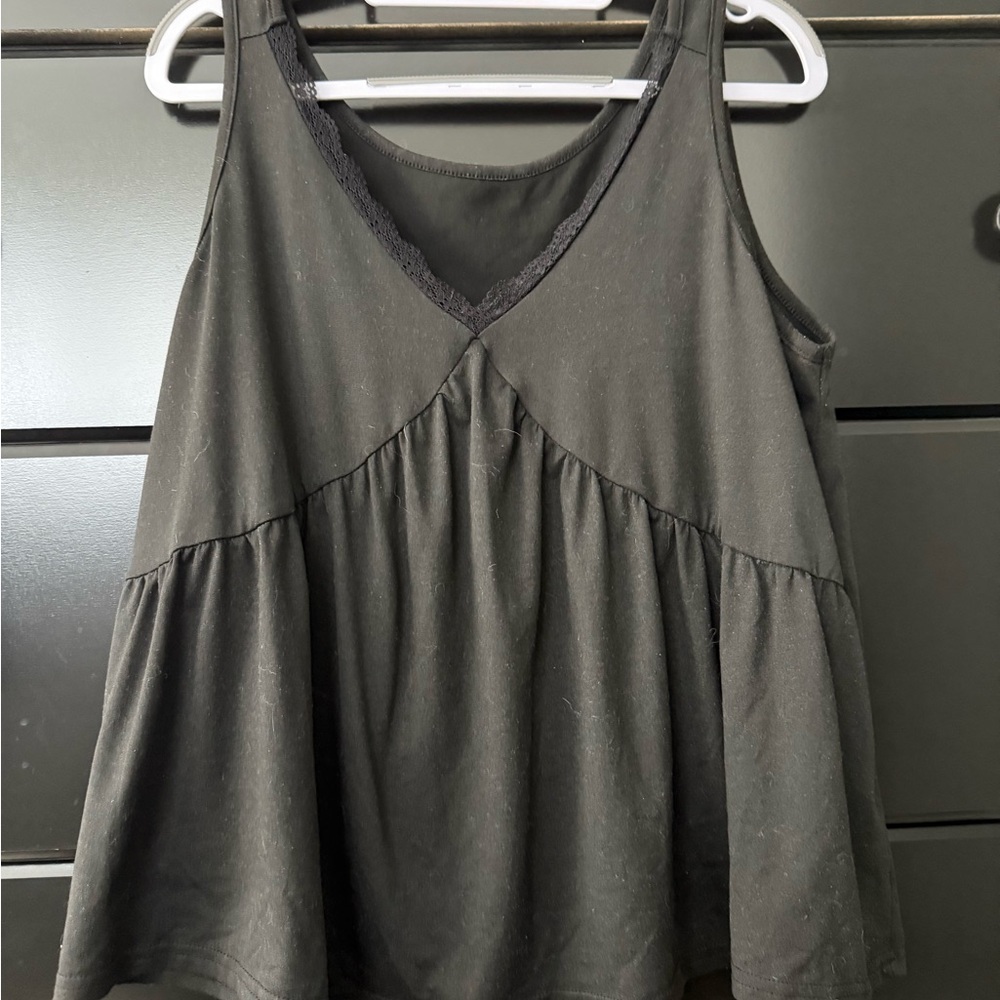 Black Shein Loose Tank Top